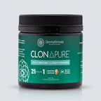 Dermafórmula Melhor Farmácia de Manipulação em Santos |  Suplemento Clonapure Creatina 150g Farma Magistral, creatina de efeito imediato em embalagem preta e verde.