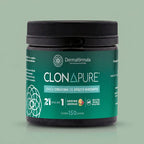 Dermafórmula Melhor Farmácia de Manipulação em Santos |  Suplemento Clonapure Creatina 150g Farma Magistral, creatina de efeito imediato em embalagem preta e verde.