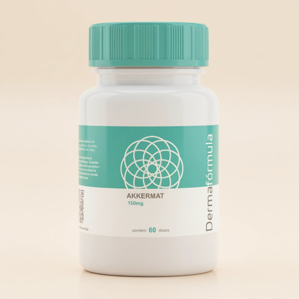 Akkermat 150mg. Inibidor de apetite, emagrecedor natural. Dermafórmula, a melhor farmácia de manipulação de Santos e da Baixada Santista. Bem-estar autoral, saúde sob medida. Ativos selecionados com selo de autenticidade e qualidade garantida e certificada.