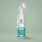 Embalagem do DermaAcne Control Espuma Facial  com rótulo descritivo em destaque, manipulado na Dermafórmula Melhor Farmácia de Manipulação na Baixada Santista.