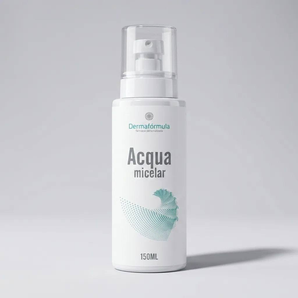 Acqua Micelar, demaquilante manipulado na Dermafórmula, a Melhor Farmácia de Manipulação na Baixada Santista.