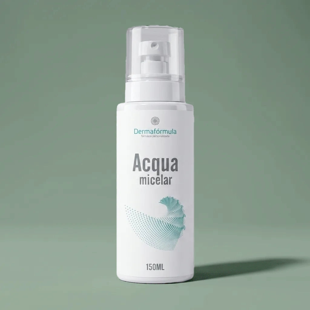 Acqua Micelar, demaquilante manipulado na Dermafórmula, a Melhor Farmácia de Manipulação na Baixada Santista.
