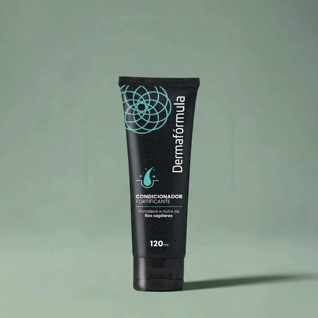 Condicionador fortificante, que atua na prenvenção e combater à queda capilar, manipulado na Dermafórmula, a Melhor Farmácia de Manipulação na Baixada Santista.