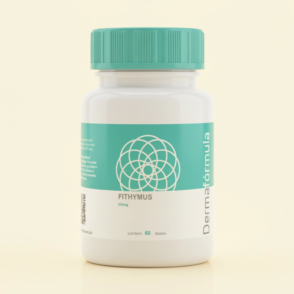 Fithymus 250mg. Emagrecedor natural. Dermafórmula, a melhor farmácia de manipulação de Santos e da Baixada Santista. Bem-estar autoral, saúde sob medida. Ativos selecionados com selo de autenticidade e qualidade garantida e certificada.