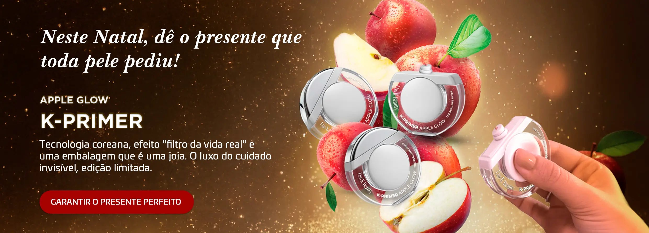 Pele iluminada e radiante com K-primer Apple Glow da Dermafórmula. Preparação de pele tendência K-beauty para festas de fim de ano. Dica de presente de skincare 2025.

Dermafórmula, a melhor farmácia de manipulação de Santos e da Baixada Santista. Bem-estar autoral, saúde sob medida. Ativos selecionados com selo de autenticidade e qualidade garantida e certificada.