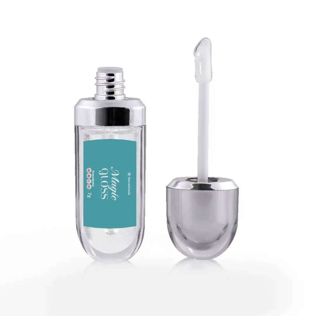 Mockup do Derma Magic Gloss (6g) da Dermafórmula, o lip gloss que muda de cor de acordo com o pH dos lábios.

Dermafórmula, a melhor farmácia de manipulação de Santos e da Baixada Santista. Bem-estar autoral, saúde sob medida. Aitvos selecionados com selo de autenticidade e qualidade garantida.