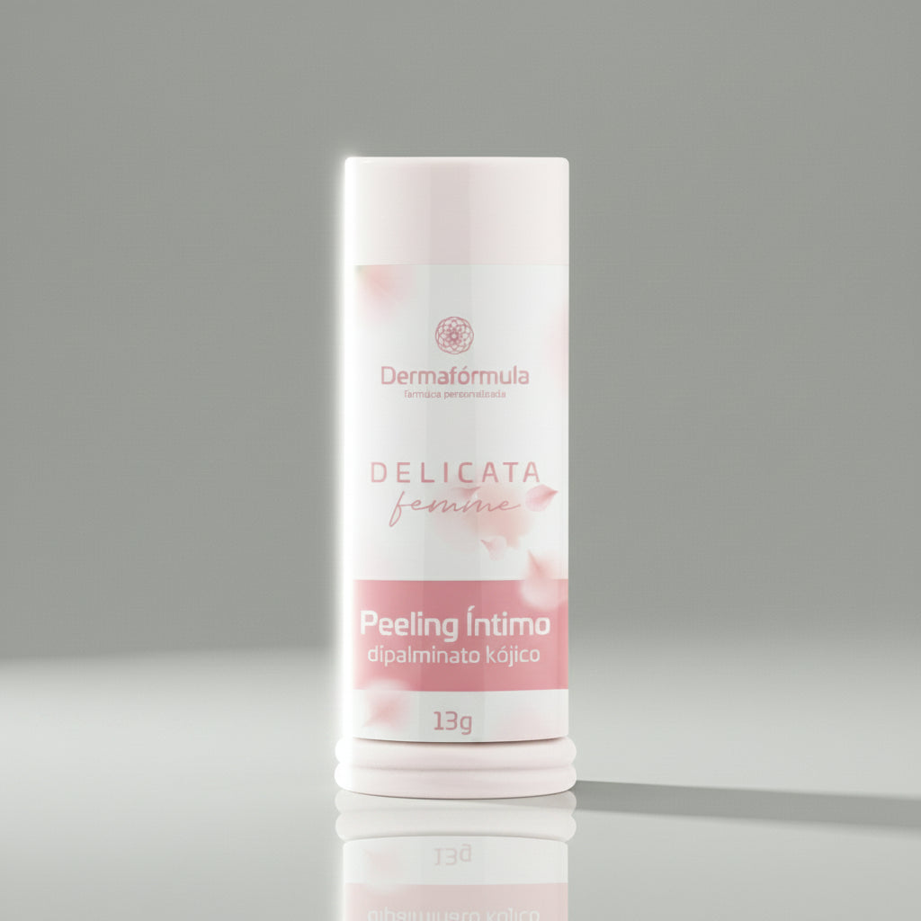 Dermafórmula — Delicata Femine Peeling Íntimo — ✅ Auxilia na uniformização progressiva do tom da pele íntima ✅ Proporciona hidratação e proteção antioxidante com Vitamina E ✅ Acalma e protege a pele sensível através da ação do Physavie ✅ Aplicação prática, higiênica e precisa com o formato em bastão — Saúde sob medida. Bem-estar autoral. — fundo colorido