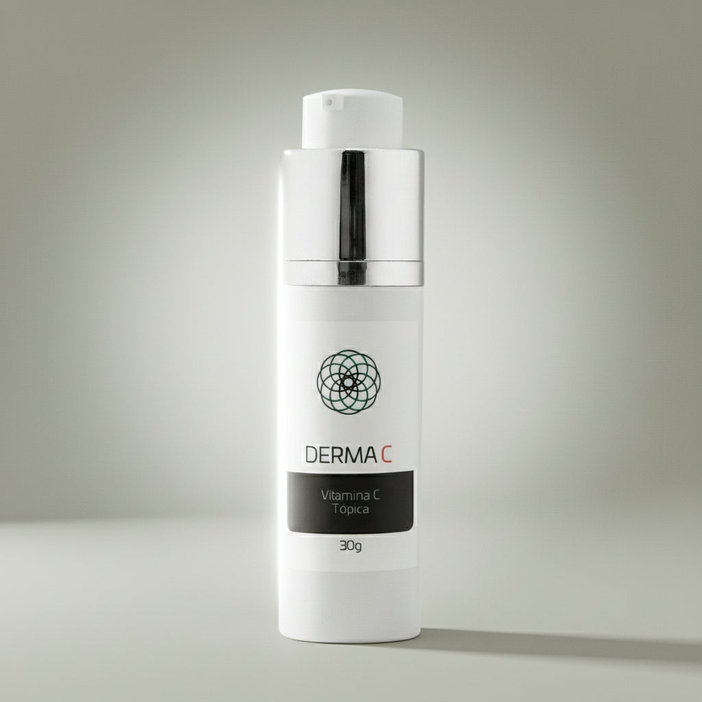 Dermafórmula — Derma C — ✅ Auxilia na uniformização do tom da pele, promovendo luminosidade natural — Saúde sob medida. Bem-estar autoral. — fundo colorido