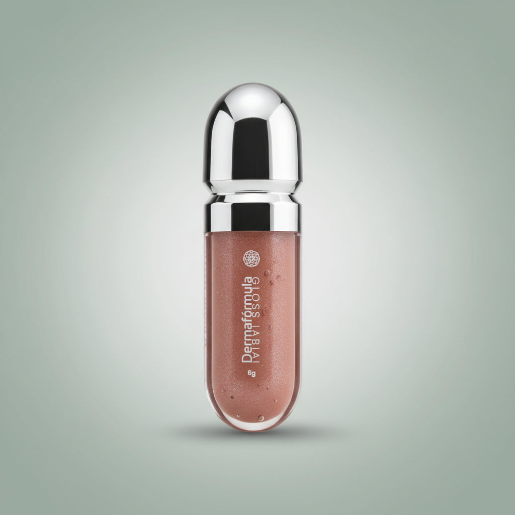 Dermafórmula — Derma Gloss Inspired Kiko Cor 1  — ✅ Lábios profundamente hidratados e nutridos — Saúde sob medida. Bem-estar autoral. — fundo colorido