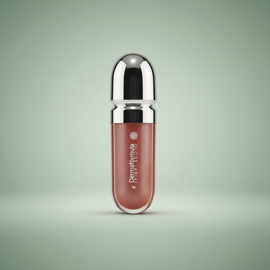 Dermafórmula — Derma Gloss Inspired Kiko Cor 4 — ✅ Hidratação profunda para lábios irresistivelmente macios — Saúde sob medida. Bem-estar autoral. — fundo colorido
