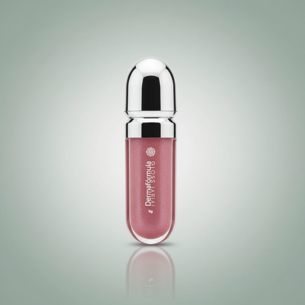Dermafórmula — Derma Gloss Inspired Kiko Cor 5 — ✅ Hidratação labial profunda ✅ Brilho intenso e duradouro ✅ Realce da cor natural dos lábios ✅ Proteção antioxidante ✅ Textura confortável e não pegajosa — Saúde sob medida. Bem-estar autoral. — fundo colorido