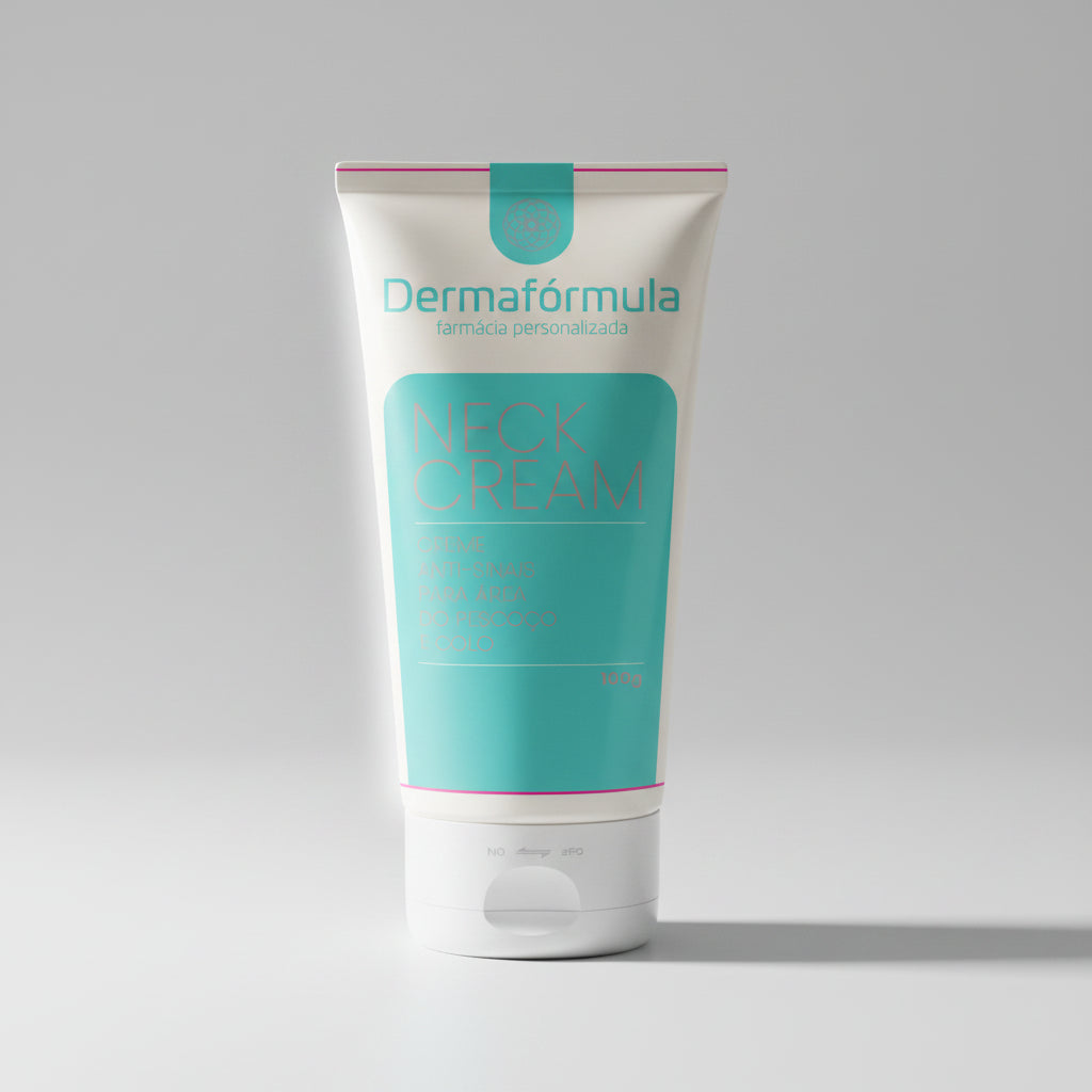 Dermafórmula — Derma Neck Cream 100ml — ✅ Contribui para a firmeza e elasticidade da pele do pescoço e colo — Saúde sob medida. Bem-estar autoral. — fundo branco