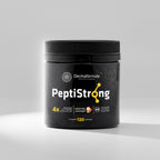 Dermafórmula — Derma Peptistrong Pink Lemonade — ✅ Auxilia no aumento da síntese proteica muscular — Saúde sob medida, bem-estar autoral. — fundo branco
