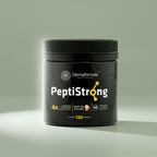 Dermafórmula — Derma Peptistrong Pink Lemonade — ✅ Auxilia no aumento da síntese proteica muscular — Saúde sob medida, bem-estar autoral. — fundo colorido
