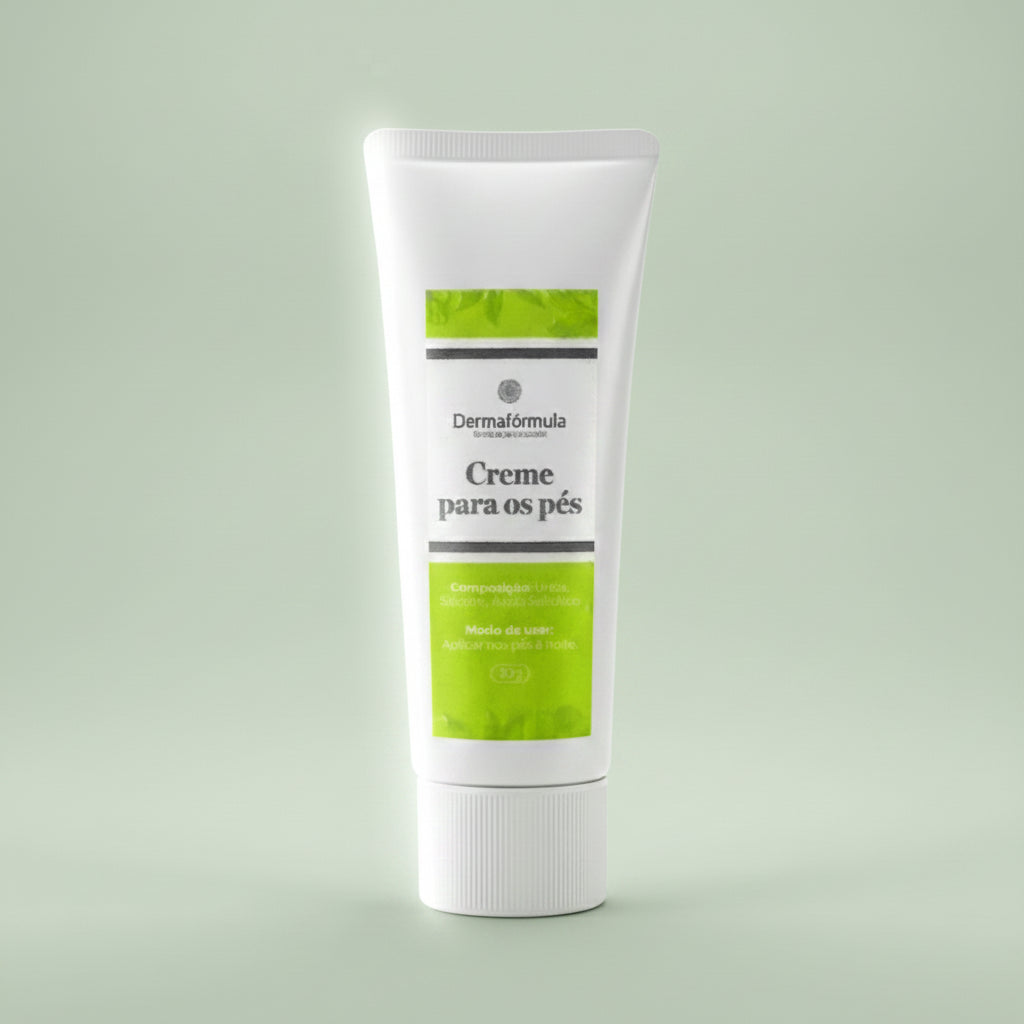 Dermafórmula — Derma Pés 30g — ✅ Auxilia na renovação celular e na melhora da textura cutânea — Saúde sob medida. Bem-estar autoral. — fundo colorido