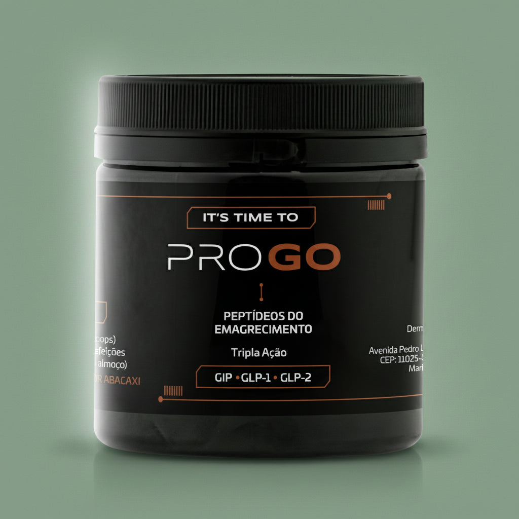 Dermafórmula — PROGO Peptídeo de Emagrecimento — ✅ Apoia o controle do apetite, auxiliando na sensação de saciedade — Saúde sob medida, bem-estar autoral. — fundo colorido